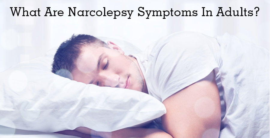 What are narcolepsy symptoms in adults?